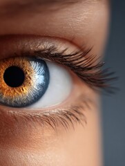Aufkleber - Vision Restoration Represented by Blurred-To-Clear Gradient Eye Showcasing Hope and Clarity in Perception for Individuals Seeking Improved Eyesight
