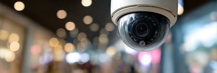 Poster - Surveillance Camera Compromised Through Phishing Method With Upper Sections Exposed in a Public Setting