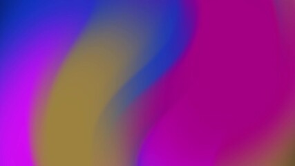 Poster - Abstract Gradient Color Blend Animation Blue Purple Gold and Magenta