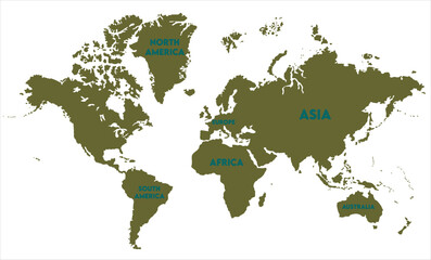  Digital world map vector-05,  world map, modern world map graphic, Countries Silhouettes Stock Illustrations, Vectors