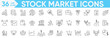 © Arslan - Stock market icon set.stock exchange, Investment, finance, bear market, value, budget, tablet, financial goal, shares, investment, bull market and more.Vector and illustrator set.
