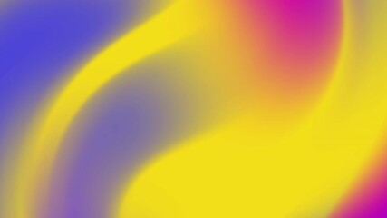Poster - Abstract Gradient Motion Fluid Blend of Yellow Blue and Pink Colors