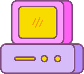 Poster - Retro Wave Arcade Element