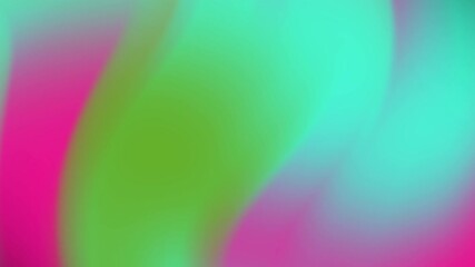 Poster - Abstract Gradient Motion Pink Green and Teal Color Blend Animation