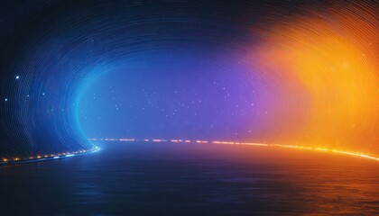 Wall Mural - Cosmic tunnel with vibrant colors