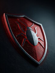 Aufkleber - Pulsing Antivirus Shield Actively Deflecting Phishing Bug in a Dynamic Cyber Defense Environment