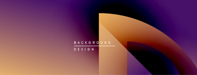 Aufkleber - Abstract gradient background. Orange, purple hues blend smoothly. Text reads background design centered within composition. Modern aesthetic.