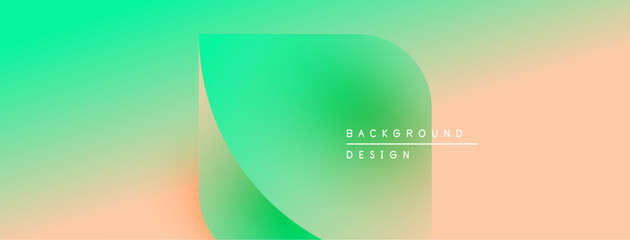 Poster - Abstract gradient background. Soft colors blend, creating smooth transitions. Minimalist design with text elements present.