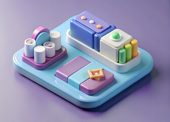 Fototapete - 3d wellness tracer