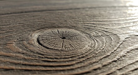 Poster - A wood grain has a hole in the center