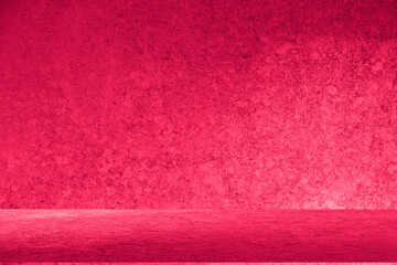 Aufkleber - Wall interior background, studio and backdrops show products.with shadow from window color pink background for text insertion and presentation interior decoration	
