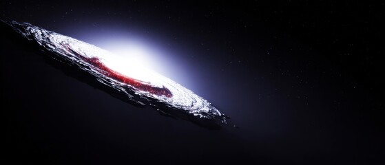 Wall Mural - Cosmic object, swirling nebulae, glowing center