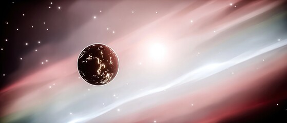 Wall Mural - Cosmic planet in nebula