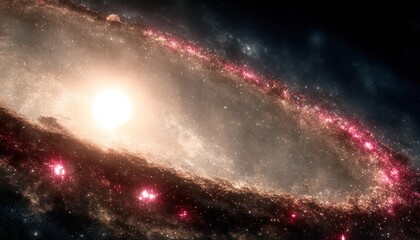 Wall Mural - Cosmic ring galaxy view