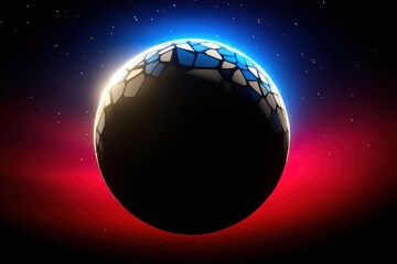 Wall Mural - Cosmic sphere in deep space