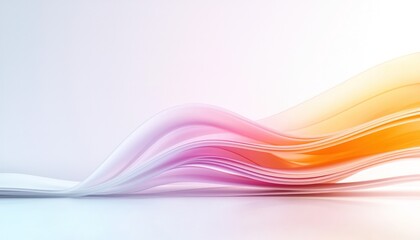 Wall Mural - abstract pastel wave background with soft gradient
