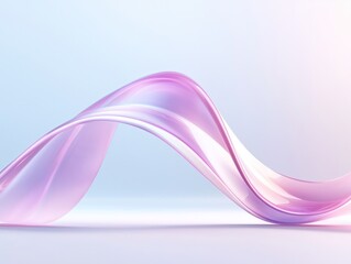 Wall Mural - abstract pink and purple ribbon wave background