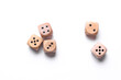 © splitov27 - Wooden dice on a white background
