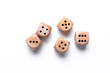 © splitov27 - Wooden dice on a white background
