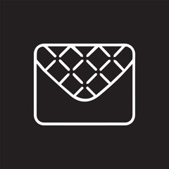 Aufkleber - Quilted Elegance A Minimalist Black and White Decorative Pattern