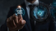 © Nermin - Businessman pointing START future button of year 2021. Development to success and growth concept.