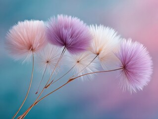 Poster - Early Adoption Dandelion Seeds in Pastel Tones Symbolizing Organic Growth and Innovation Spread for Trend Forecasting and Marketing Concept