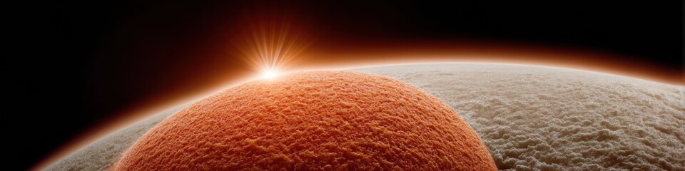 Aufkleber - Geomagnetic Storm with Massive Sunspot and Erupting Solar Flares, Textured Plasma in Space for Scientific Education and Cosmic Energy