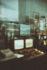 Aufkleber - Flare Forecast Digital Financial Data Visualization with Market Trend Graphs on Tech Screens for Data-Driven Decision Making in Emerging Markets