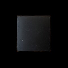 Poster - Simple empty black square sign isolated on white background, conveying sense of minimalism and elegance. This artwork can be used in various design contexts