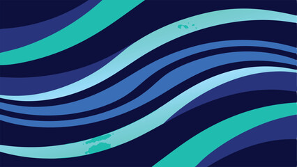 Poster - Abstract blue wavy lines design with transparency suitable for diverse design projects