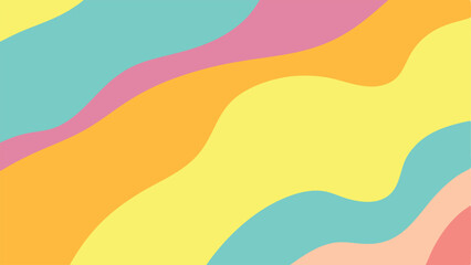 Poster - Abstract colorful wavy background suitable for various design projects with transparent elements