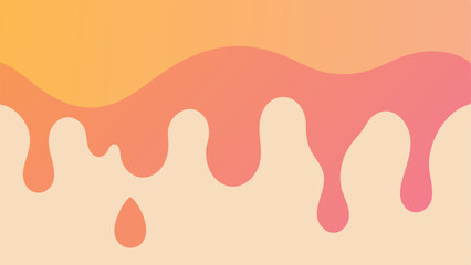 Poster - Abstract drip gradient background with warm colors perfect for various design projects
