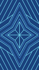 Poster - Abstract geometric blue pattern with clean lines for graphic design projects