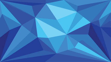Poster - Abstract geometric blue polygon pattern for modern creative design projects