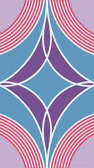 Poster - Abstract geometric pattern with vibrant colors perfect for modern design projects