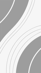 Poster - Abstract gray and white curved lines pattern on a clean transparent background
