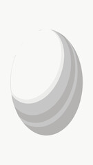 Poster - Abstract grey curved shape with transparency for diverse creative design projects