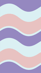 Poster - Abstract pastel wavy lines with transparency perfect for modern graphic design projects