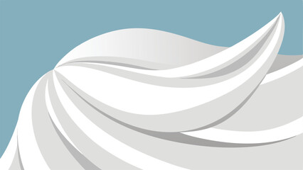 Poster - Abstract swirls vector illustration with light blue and white color design elements