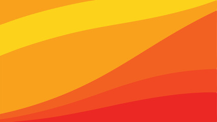 Poster - Abstract warm orange and yellow gradient background with seamless transparent layers
