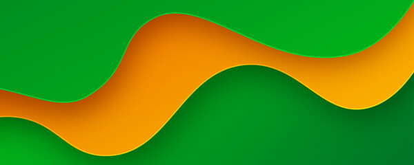 Poster - 3d waves abstract background overlap layer on bright space with colorful flowing shape effect decora