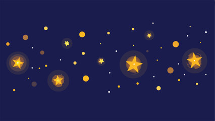 Poster - Sparkling festive bokeh light design illustration with transparent effect for holiday themes