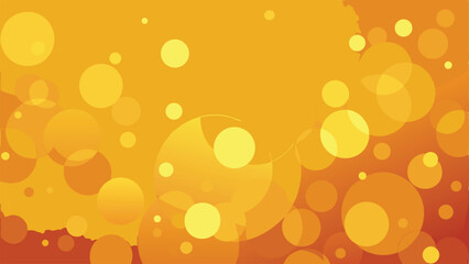Poster - Warm abstract background with overlapping circles and gradient colors on a white background