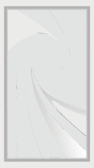 Poster - Abstract artistic composition of swirls and lines with a subtle metallic gradient