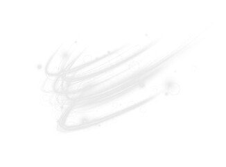 Aufkleber - Streak, white, curve, light, rotation effects form a glowing swirl of energy. This PNG Overlay adds futuristic motion. PNG format with transparent background for dynamic designs.