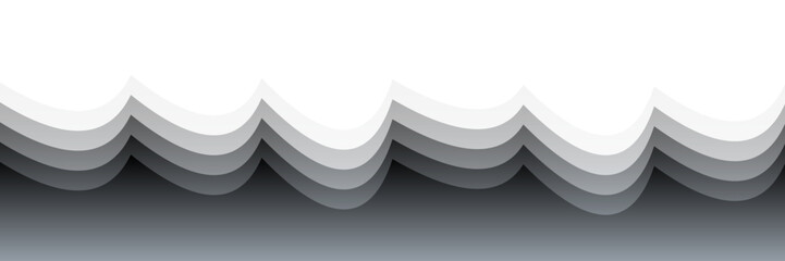 Poster - Layered Gradient Waves – Minimalist Abstract Composition