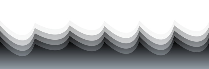 Poster - Layered Gradient Waves – Minimalist Abstract Composition