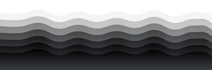 Poster - Layered Gradient Waves – Minimalist Abstract Composition