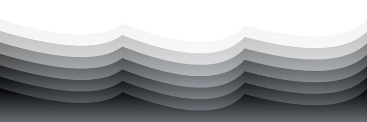 Poster - Layered Gradient Waves – Minimalist Abstract Composition