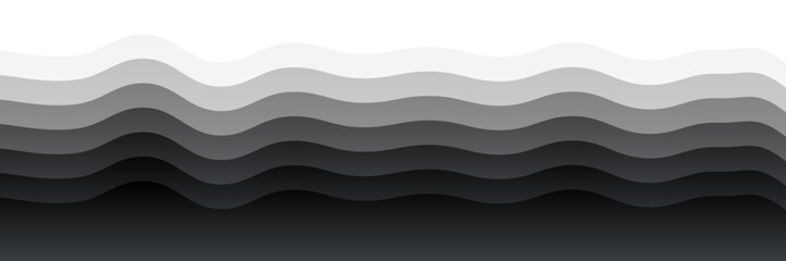 Poster - Layered Wave Pattern – Abstract Depth and Texture